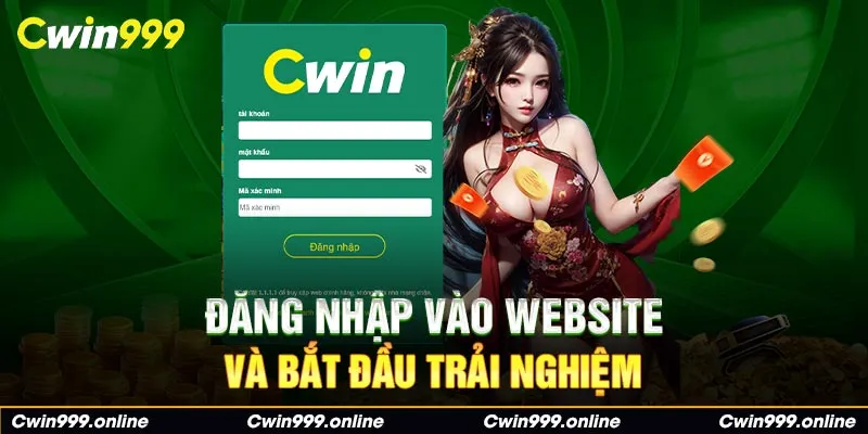 Đăng nhập vào website và bắt đầu trải nghiệm